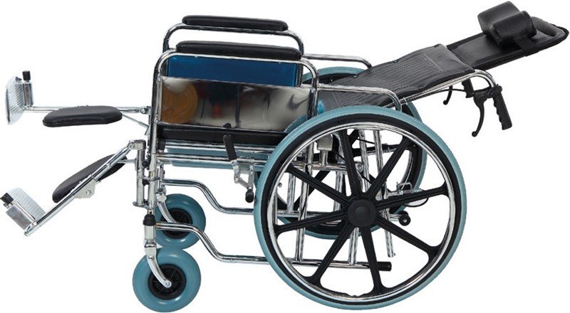 GOLFİ 4 Klozetli Özellikli  Tekerlekli Sandalye Sırt Yatar - Ayak Kalkar