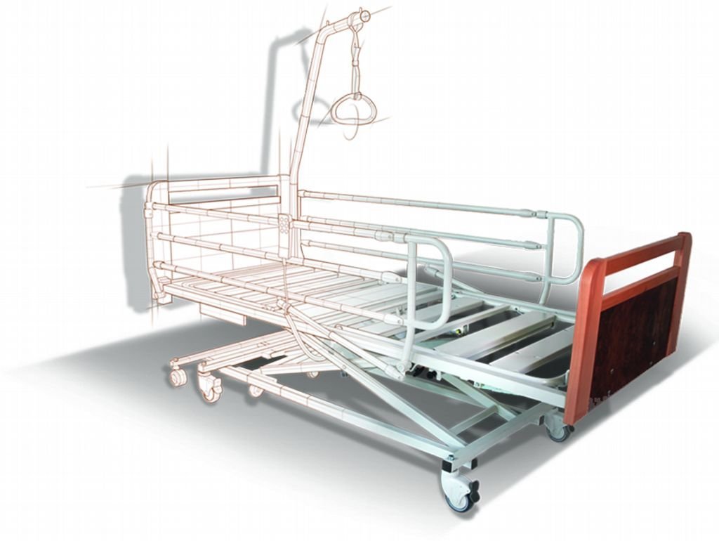 HASTA KARYOLASI HERDEGEN 3 MOTORLU ASANSÖRLÜ 21 CM YERE İNME ÖZELLİKLİ