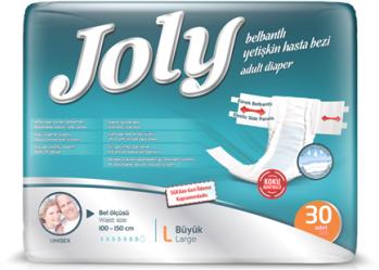 Joly Belbantlı Yetişkin Hasta Bezi Large 30`lu Paket  (SGK GERİ ÖDEME KAPSAMINDADIR)