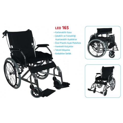 LEO 165 MANUEL TEKERLEKLİ SANDALYE